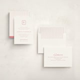 "Bowery" - Baptism and Christening Invitations in Rose by Megan Davis - Assembled