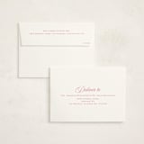 "Bowery" - Baptism and Christening Invitations in Rose by Megan Davis - FREE Recipient Addressing