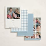 "Bow Frame" - Baptism and Christening Invitations in Lagoon by Leah Bisch - Back of Card Options