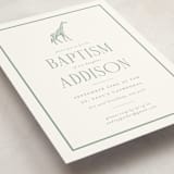 "Safari" - Baptism and Christening Invitations in Palm by Jenna Holcomb - Detail