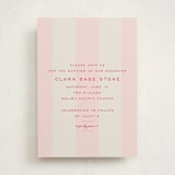 "Campania" - Baptism and Christening Invitations in Fragola by Megan Davis - Front