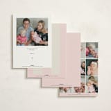 "Campania" - Baptism and Christening Invitations in Fragola by Megan Davis - Back of Card Options