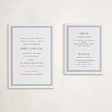 "Beaufort" - Letterpress Bar and Bat Mitzvah Direction Cards in Sky Blue by Megan Davis - With Enclosure Card