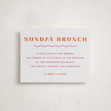 "Tanti Baci" - Letterpress Bar and Bat Mitzvah Direction Cards in Neon Pink by Olivia Raufman - Front