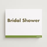 "Landscape Custom" - Bridal Shower Signs in Charcoal by Minted Custom - Front