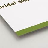 "Portrait Custom" - Bridal Shower Signs in Charcoal by Minted Custom - Detail