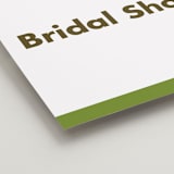 "Landscape Custom" - Bridal Shower Signs in Charcoal by Minted - Detail