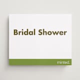 "Landscape Custom" - Bridal Shower Signs in Charcoal by Minted - Front