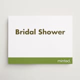 "Landscape Custom" - Bridal Shower Signs in Charcoal by Minted - Front