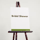 "Portrait Custom" - Bridal Shower Signs in Charcoal by Minted - In Use