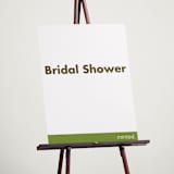 "Portrait Custom" - Bridal Shower Signs in Charcoal by Minted - In Use