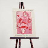 "The Queen" - Wedding Party Signs in Rose by Jenna Holcomb - In Use