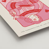 "The Queen" - Wedding Party Signs in Rose by Jenna Holcomb - Detail