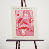 "The Queen" - Wedding Party Signs in Rose by Jenna Holcomb - In Use