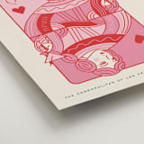 "The Queen" - Wedding Party Signs in Rose by Jenna Holcomb - Detail