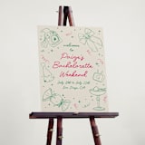 "Bachelorette Fun" - Bridal Shower Signs in Grass by Celine Nguyen - In Use