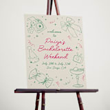 "Bachelorette Fun" - Bridal Shower Signs in Grass by Celine Nguyen - In Use