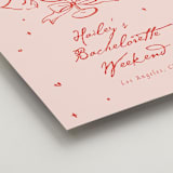 "Cheers to Love" - Wedding Party Signs in Scarlet by Cass Loh - Detail