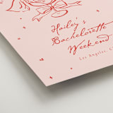 "Cheers to Love" - Wedding Party Signs in Scarlet by Cass Loh - Detail