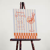 "Sprtiz" - Wedding Party Signs in Citrus by Jenna Holcomb - In Use