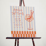 "Sprtiz" - Wedding Party Signs in Citrus by Jenna Holcomb - In Use