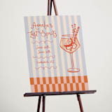 "Sprtiz" - Wedding Party Signs in Citrus by Jenna Holcomb - In Use