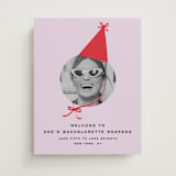 "bachelorette hat" - Wedding Party Signs in Ruby by Jennifer Lew - Front