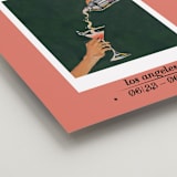 "voulez-vous pink and green" - Wedding Party Signs in Coral by RM Design Works - Detail