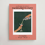 "voulez-vous pink and green" - Wedding Party Signs in Coral by RM Design Works - Front