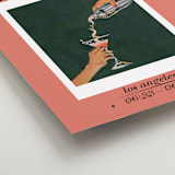 "voulez-vous pink and green" - Wedding Party Signs in Coral by RM Design Works - Detail