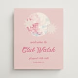 "Disco cowgirl" - Bridal Shower Signs in Azalea by Creo Study - Front