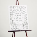 "The Adventure Begins" - Wedding Party Signs in Sage by Kiersten Garner - In Use