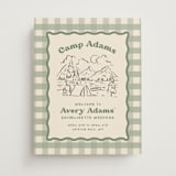 "Camp" - Wedding Party Signs in Sage by Creo Study - Front