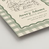 "Camp" - Wedding Party Signs in Sage by Creo Study - Detail