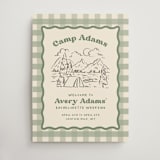 "Camp" - Wedding Party Signs in Sage by Creo Study - Front