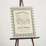 "Camp" - Wedding Party Signs in Sage by Creo Study - In Use