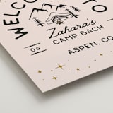 "Girls Gone Wild" - Wedding Party Signs in Champagne by Kelsey Mucci - Detail
