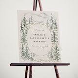 "Paradise" - Wedding Party Signs in Forest by Petra Kern - In Use
