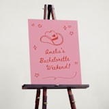 "cowboy club" - Wedding Party Signs in Cherry by Jennifer Lew - In Use