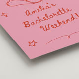 "cowboy club" - Wedding Party Signs in Cherry by Jennifer Lew - Detail