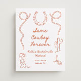 "Western" - Bridal Shower Signs in Bronco by Claudia Orengo - Front