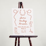 "Western" - Bridal Shower Signs in Bronco by Claudia Orengo - In Use
