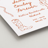 "Western" - Bridal Shower Signs in Bronco by Claudia Orengo - Detail