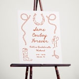 "Western" - Wedding Party Signs in Bronco by Claudia Orengo - In Use