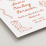 "Western" - Wedding Party Signs in Bronco by Claudia Orengo - Detail
