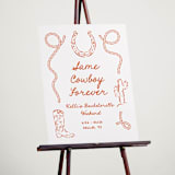 "Western" - Wedding Party Signs in Bronco by Claudia Orengo - In Use