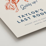 "Giddy Up" - Wedding Party Signs in Cobalt by Erin Hodges - Detail
