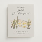 "desert crayon drawing" - Bridal Shower Signs in Olive by Cass Loh - Front