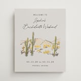 "desert crayon drawing" - Bridal Shower Signs in Olive by Cass Loh - Front