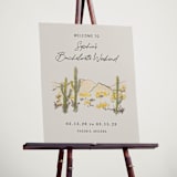 "desert crayon drawing" - Bridal Shower Signs in Olive by Cass Loh - In Use